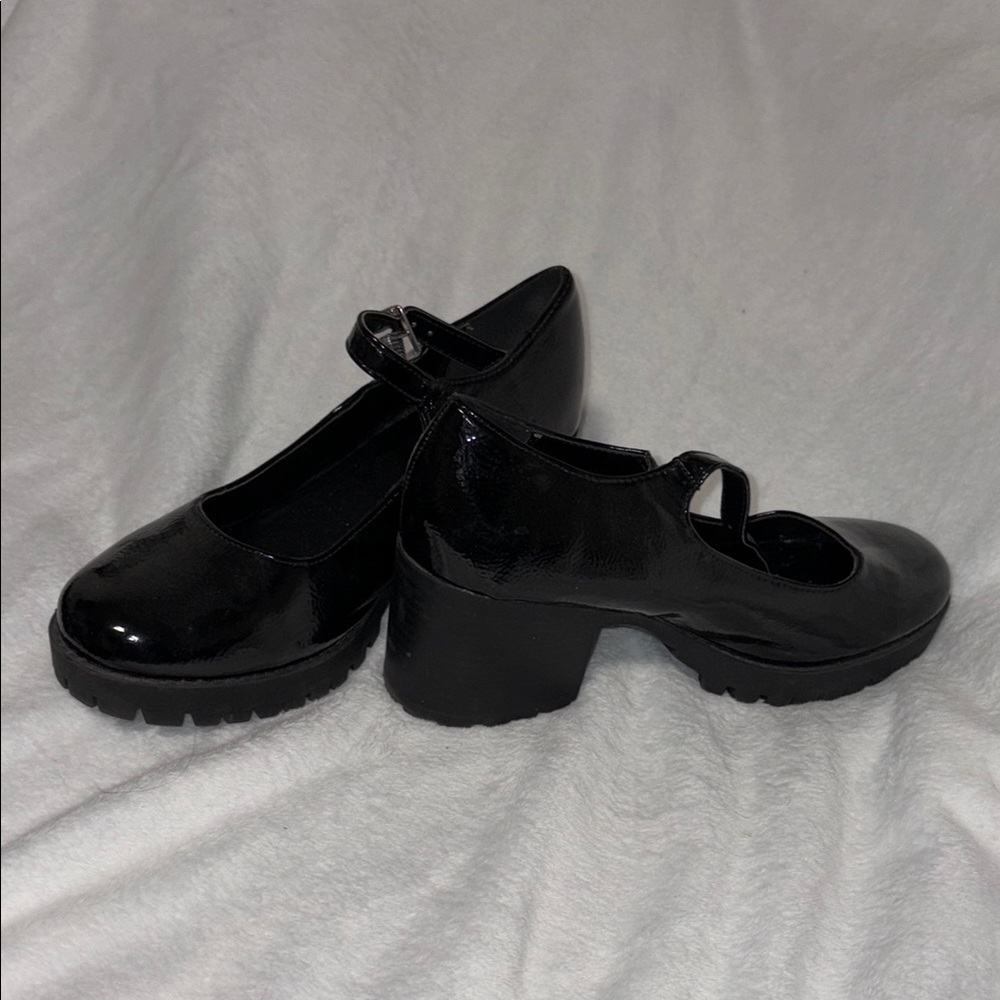 Black Mary Jane Platform Shoes
